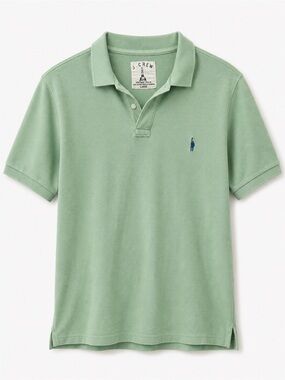 J. Crew Men’s Classic Polo Shirt - Sage/Pastel Green - L